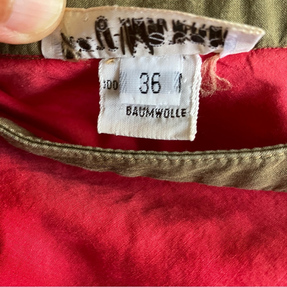 VTG Gianni Versace red/ brown cotton tank - Picture 7 of 10